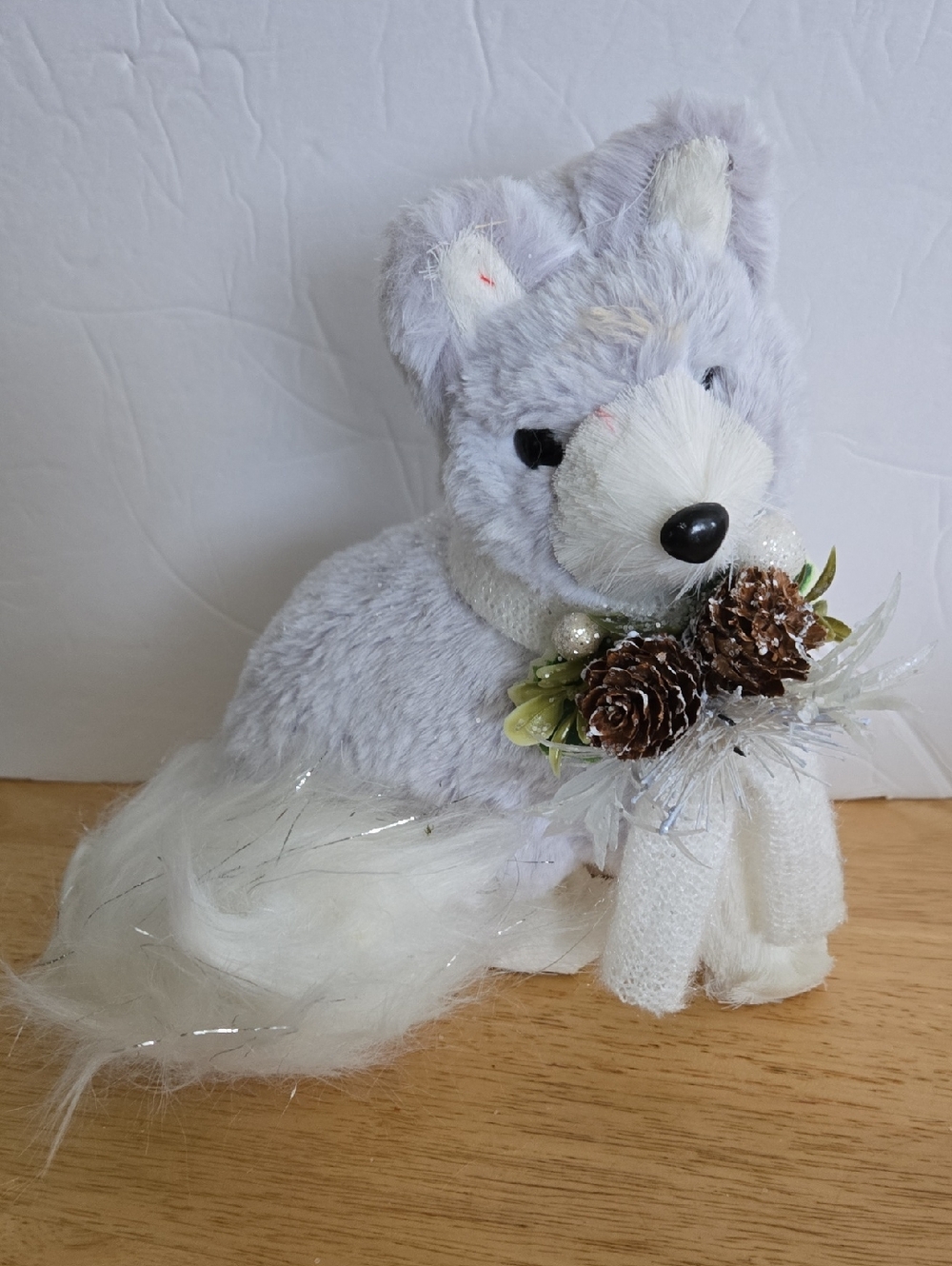 Sly Silver Glitter Gray Fox
